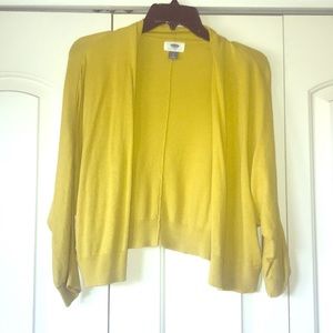 Mustard Yellow Shrug Cardigan